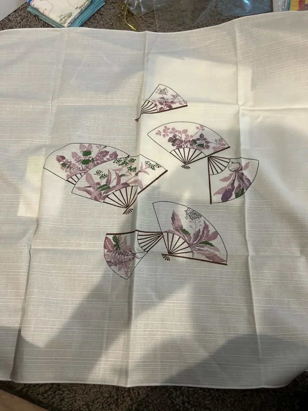 Japaneses Towel/Fabric with Lucky Fans